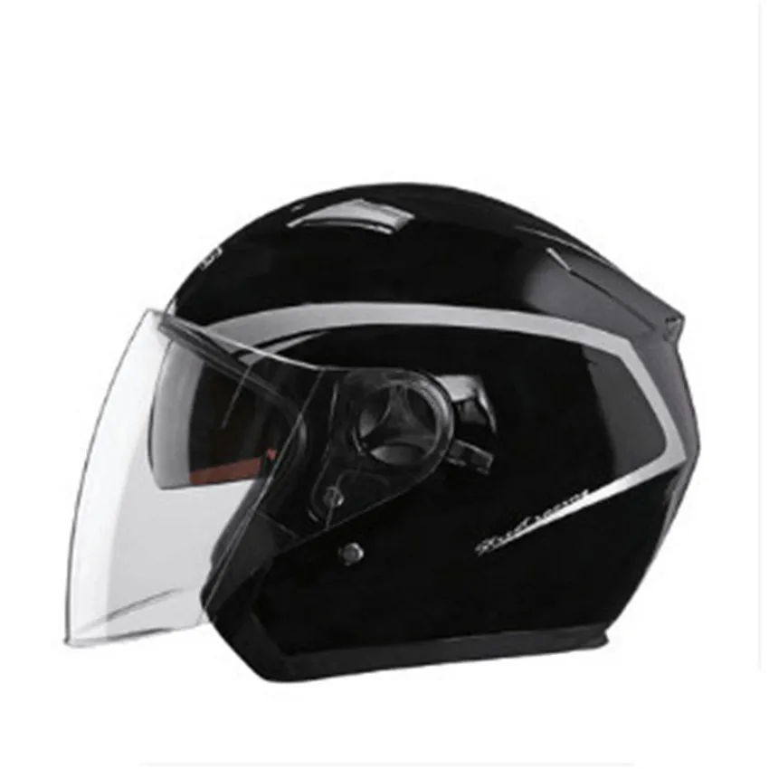 

Double Lens Helmet Modular Motorbike Helmet open Motorcycle Helmet For Motocross Racing (Large, Black) dark lens inner M L XL