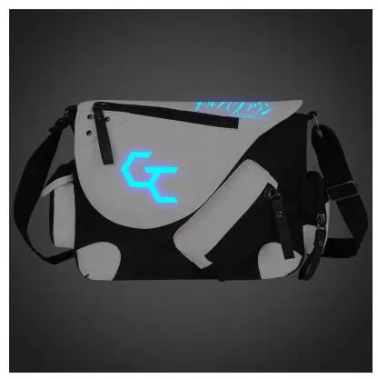 

High-Q Unisex Anime Guilty Crown GC Luminous OUMA SHU Preppy Student Handbags Shoulder Crossbody Bags