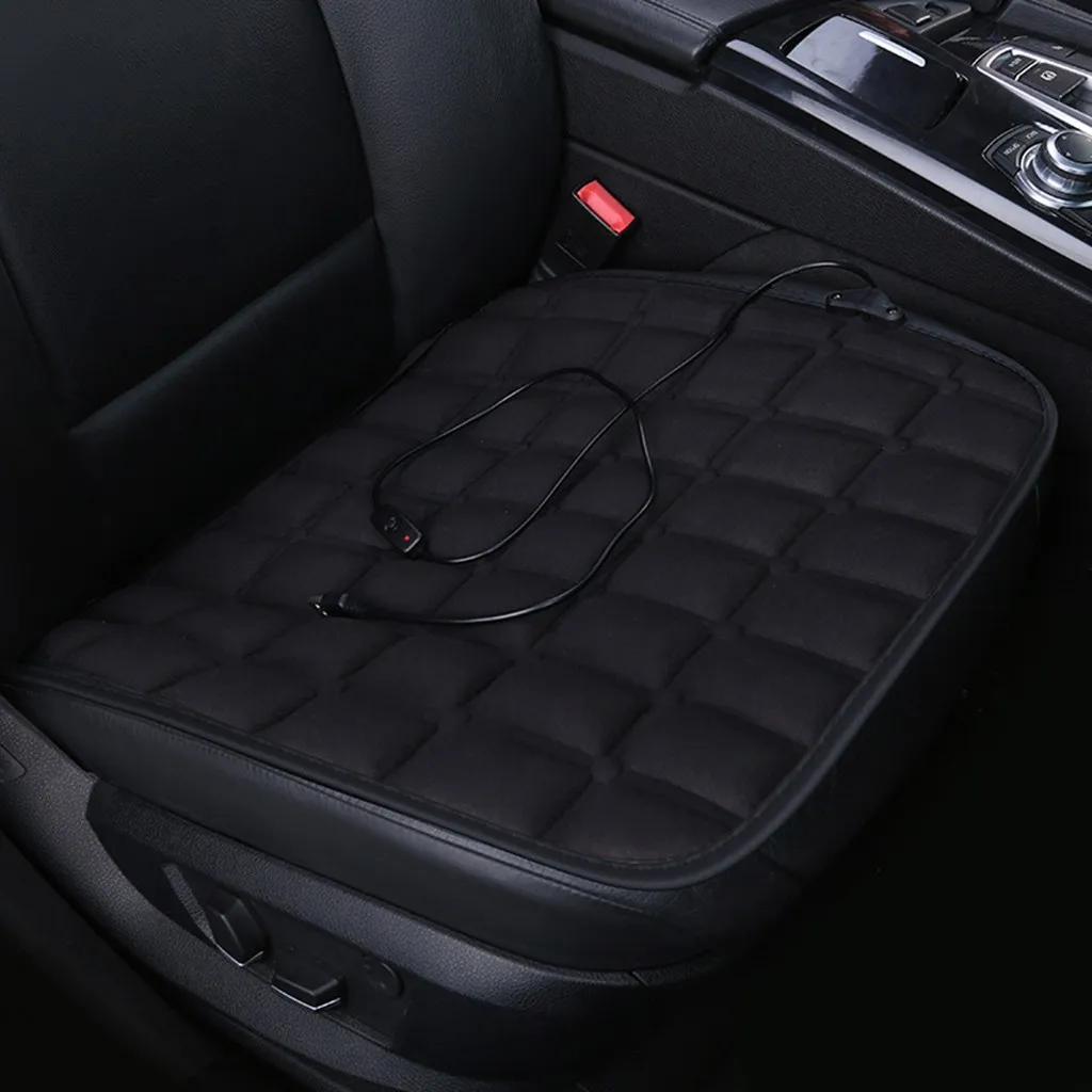 Car styling rundong Seat Covers Black Car Heated Seat Cushion Cover