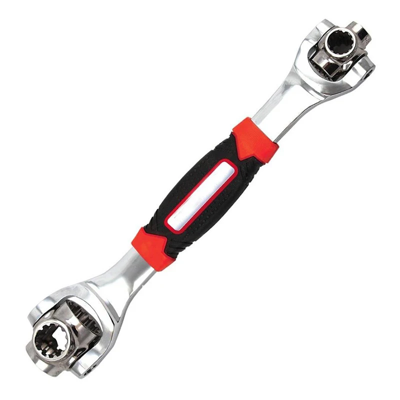 Tiger Wrench 48 in 1 Tools Socket Works with Spline Bolts Torx 360 Degree 6-Point Universial Furniture Car Repair 25cm