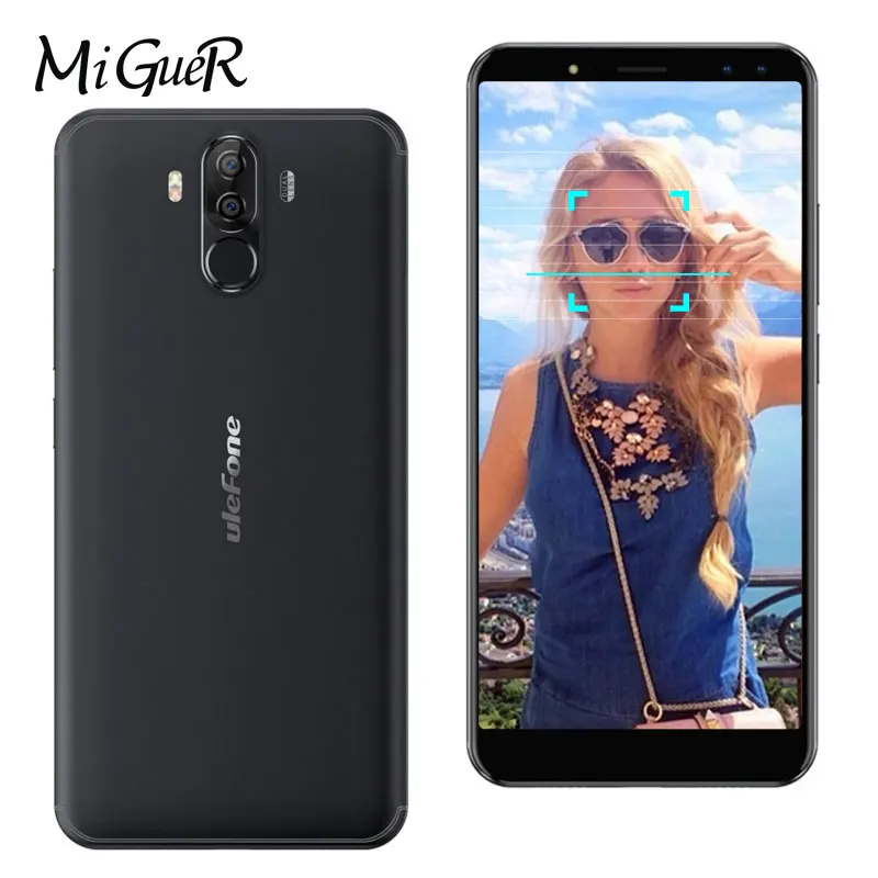 Ulefone Power 3 Face ID мобильный телефон 6 0 &quot18:9 FHD + 6080 мАч Гб 64 21 13 МП 4 камеры Android 8 1 MT6763