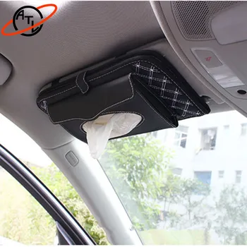 

Interior Accessories double deck red wine series CD and tissue collection bag , fashion stowing tidying