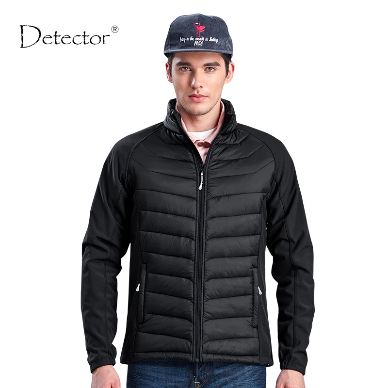 

Detector Man Warm Winter Jacket Outdoor Hiking Camping Clothes Soft shell Jacket Man