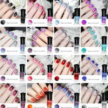 6 мл Отшелушивающий лак для ногтей Температура Цвет меняющий лак для ногтей красный синий термальный лак для ногтей искусство Лак для красоты украшение