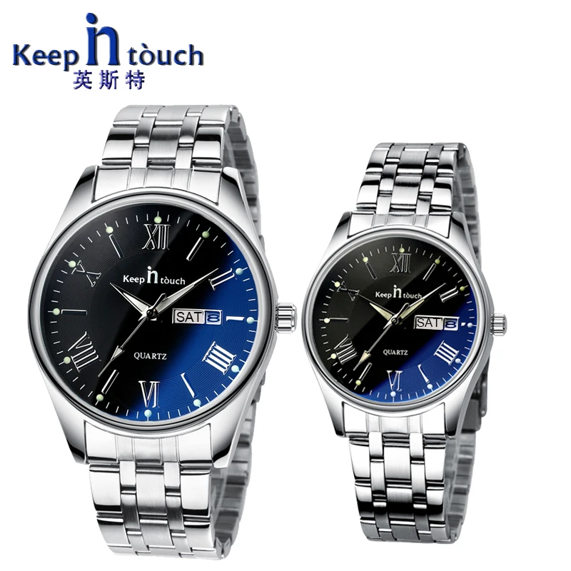 Houden In Touch Bruiloft Paar Horloges Voor Liefhebbers Staal Waterdicht  Geschenken Koppels Horloge Man En Dames Jurk Mannen Klok Reloj hombre|watch  for|watches for loverswatch men - AliExpress