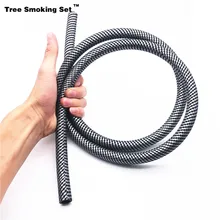 Черный силиконовый шланг для кальяна Cachimba длиной 1,5 м, аксессуары для кальяна, водопровод, курительная трубка, шланг для кальяна, подарок TGUAN0233