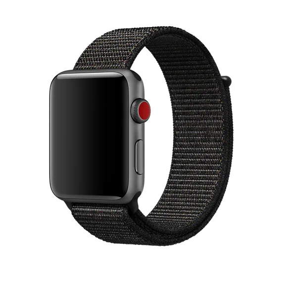 Цветной тканый нейлоновый ремешок для Apple Watch Band 5 4 40 мм 44 мм мягкая дышащая Спортивная петля для iWatch 3 2 1 38 мм 42 мм ремешок для часов