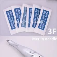 50 шт. x 3 плоский Перманентный макияж иглы татуировки для постоянного макияжа машина