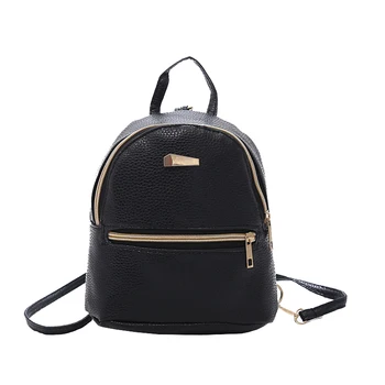 

Women's Backpacks Bag Fashion High Quality PU Leather Backpack Travel Bag School Bags For Teenager Girls Small Back Pack Bag