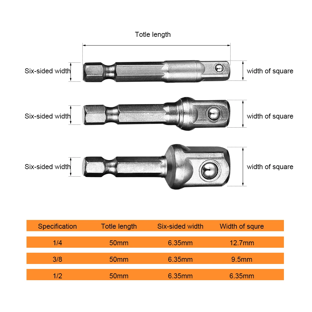 Jelbo Drill Socket Adapter Set Tools Drill Bits Socket Wrench Extension Six Head Drill Bit Adapter Socket Wrench Power Tools Jelbo Drill Socket Adapter Set Tools Drill Bits Socket Wrench Extension Six Head Drill Bit Adapter Socket Wrench Power Tools