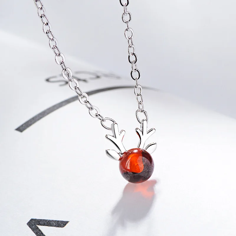 

TOUCHEART S925 Silver Elk Choker Necklaces&Pendants For Women Crystal Necklace Statement Chain Deer Antlers Necklaces SNE190132