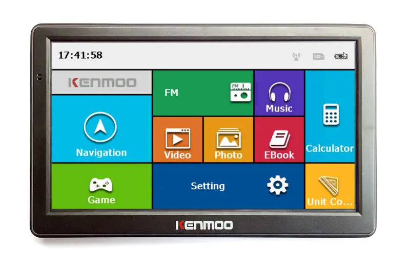 новый 7 дюймовый hd автомобильный gps навигации 800 мгц fm/4gb/ddr3 256m 2014 карты для tomtom