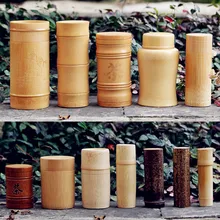 Портативные бамбуковые пакетики для чая, кофе, сахара, герметичные баночки для чая и кофе, небольшая коробка для хранения