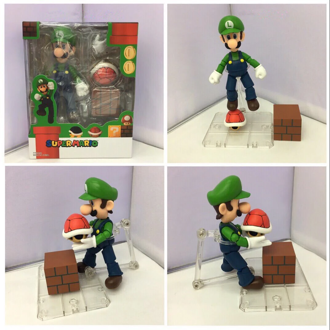 SHFiguarts Super Mario Bros Mario & Toad / Luigi & Koopa PVC Action Figure Collectible Model Toy 11cm KT3857 SHFiguarts Super Mario Bros Mario & Toad / Luigi & Koopa PVC Action Figure Collectible Model Toy 11cm KT3857