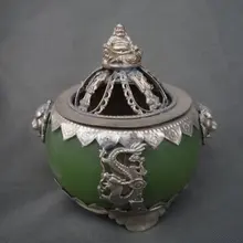 Коллекция цинской династии серебра и нефрита кадило