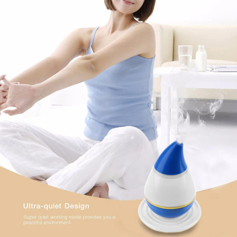

Drop Ultrasonic Humidifier LED Purifier Atomizer USB Power Home Diffusers Home Office LED Light Air Diffuser Purifier Atomizer