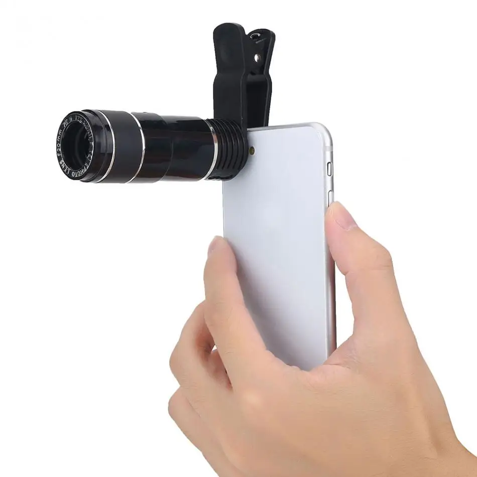 Mini Portable 12X Phone Telescope Universal Zoomable Mobile Phone