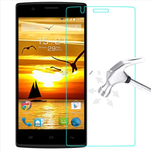 Fly FS501 Clear Explosion proof Front font b LCD b font Tempered Glass Film for Fly