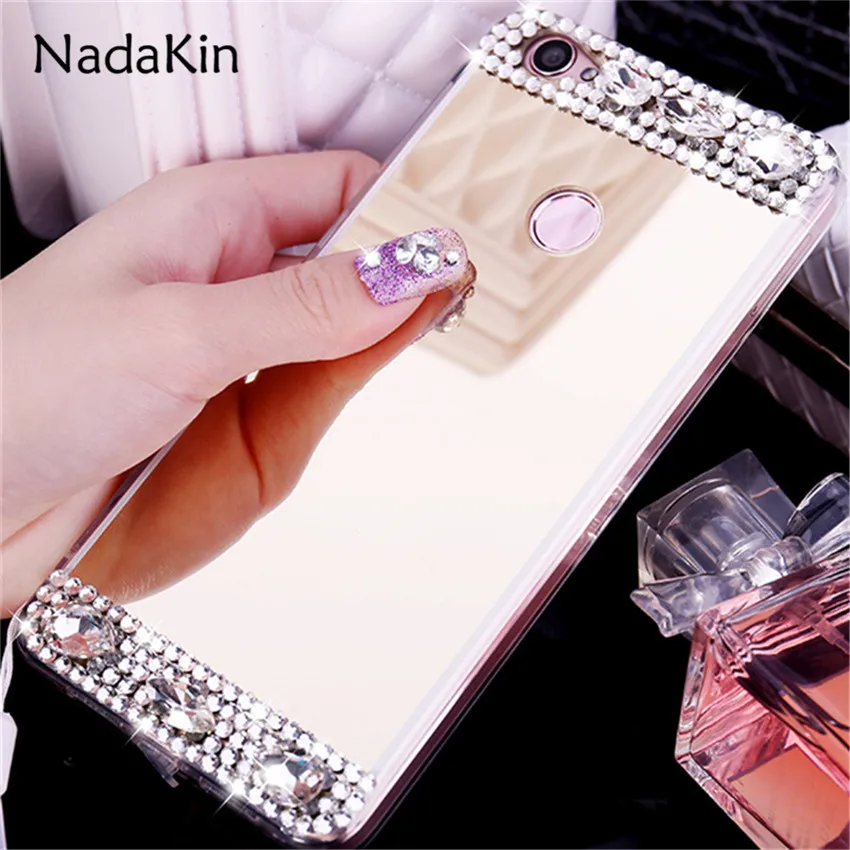 

Luxury Crystal Bling Diamond Rhinestone Soft TPU Plating Mirror Case Cover Fundas for Letv LeEco Le 2 Le2 Pro 3 Max 2