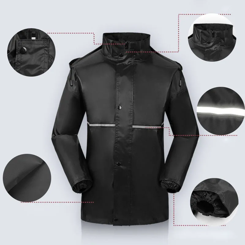 

Hot Men Women 2 Piece Set Raincoat Adult Impermeable Rain Coat Jacket Pants Suit Outdoor Camping Climbing Motorcycle Poncho SMA6