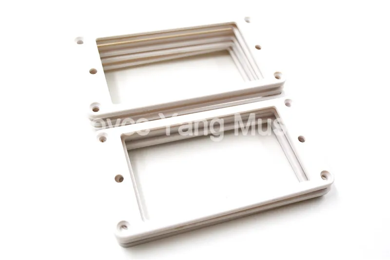 

Niko 10pcs White Flat Plastic Humbucker Pickup Frame Holder Mounting Ring 3*5mm