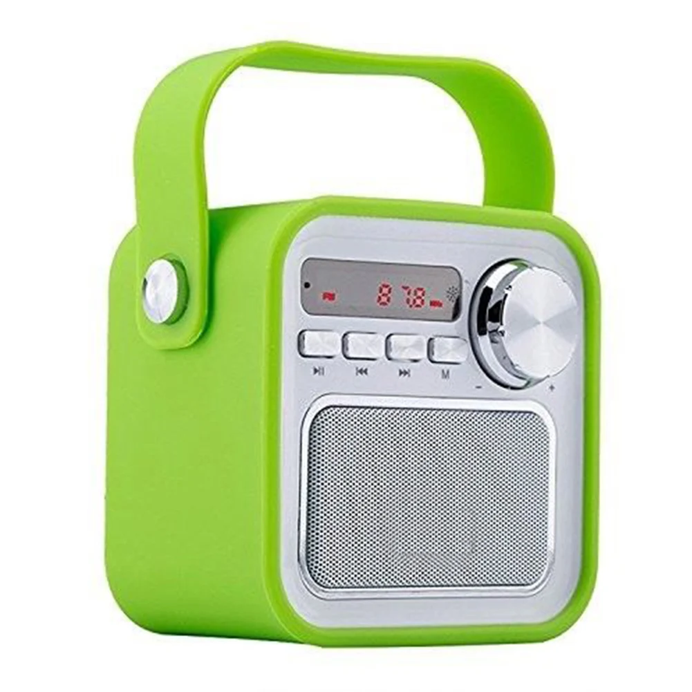 

Music Player TF Card FM Radio Bluetooth Speaker Digital Display Anti-fall Children Wireless Early Education Gift Enhanced Bass