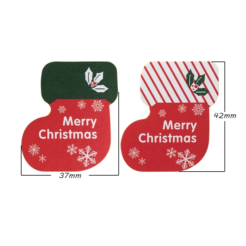 Lote Novo Feliz Natal Meias Série Kraft Selo Etiqueta Faça Você Mesmo Presente Etiquetas 1800 Pçs - 7 High Quality Material escolar e de escritório