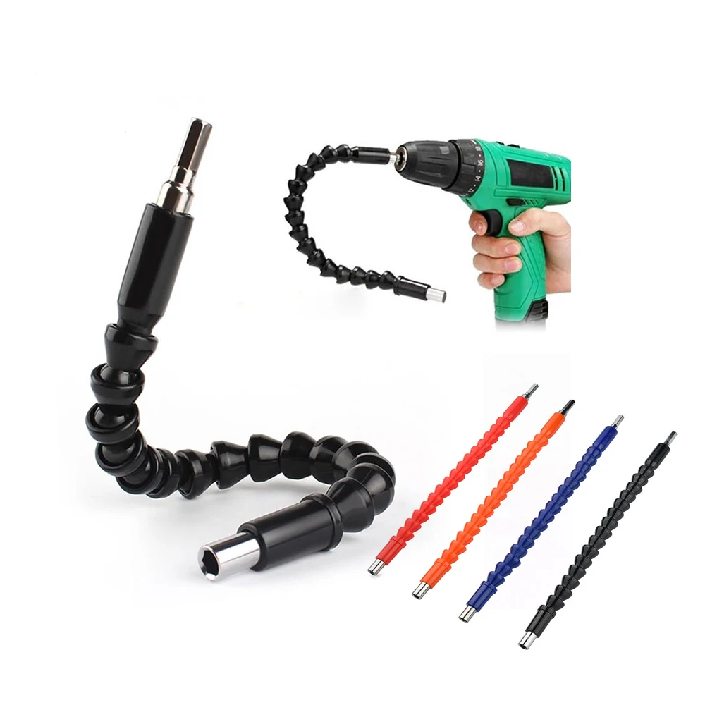 Car Repair Tools Black 295mm Flexible Shaft Bits Extention Screwdriver Bit Holder Connect Link