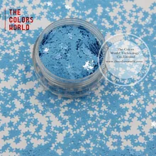 Tch309 3.0 мм Размеры растворителям Коврики Цвета Звезды формы блеск для лак для ногтей, ногтей или другие украшения DIY