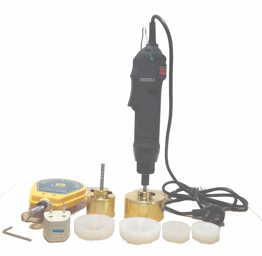 Hand held electric bottle capping machine black capping tool screwdriver capping tool 10-50mm 220V