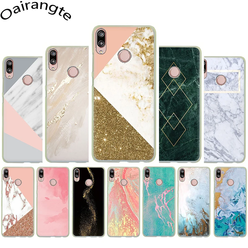 gold marble collage Hard phone Cover Case for Huawei P8 P9 P10 P20 P30 Pro Lite Mini P Smart Z Plus | Мобильные телефоны и