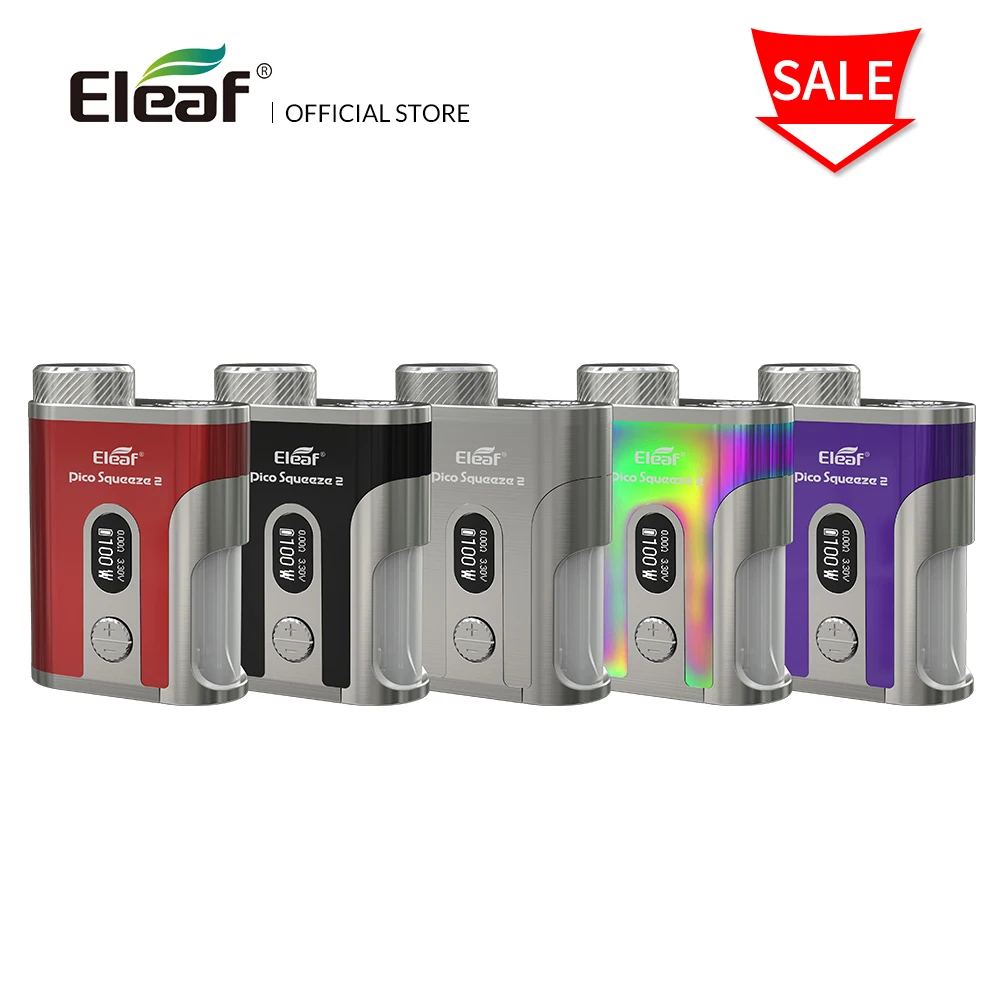 

Original Eleaf Pico Squeeze 2 mod 100W with 8ml e-liquid Bottle box mod electronic cigarette mod box