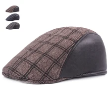 Повседневное зима Беретки для женщин Шапки мужской теплый берет Кепки S для Для мужчин Для женщин Регулируемая бренда удобные плед Кепки Casquette без каблука шляпа