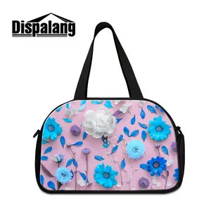 Dispalang 3D красная роза печати женские дорожные сумки выходные сумка Мода Цветочный дизайн портативный вещевой мешок багажа для девочек в