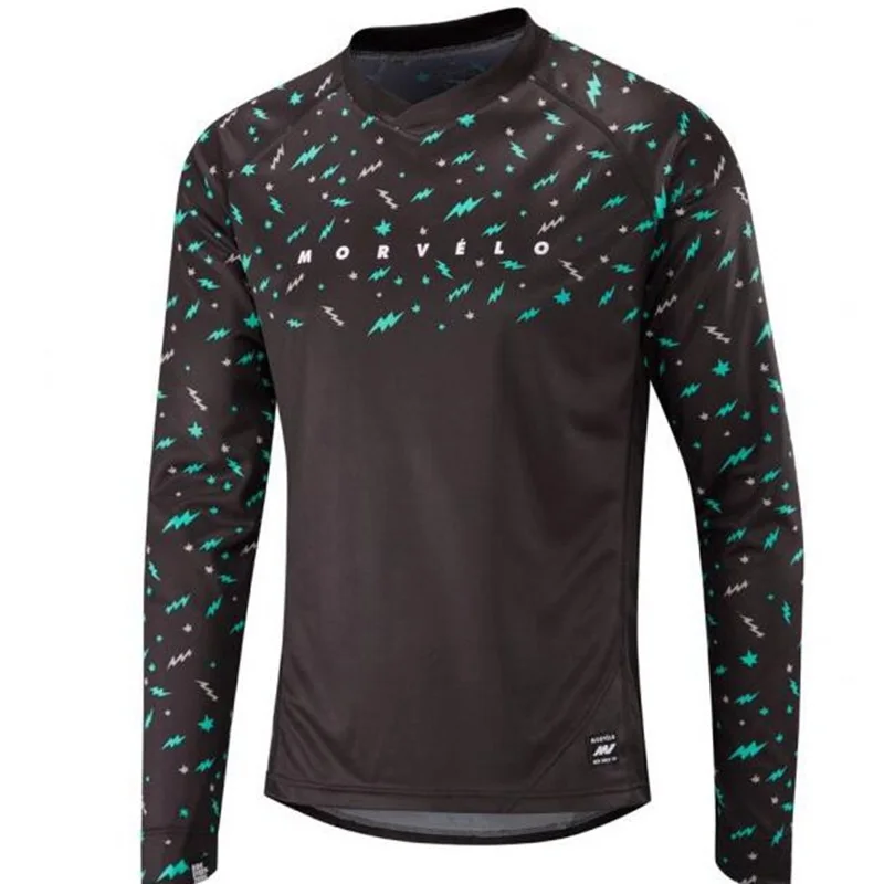 Morvelo майка для скоростного велосипеда DH MX с длинным рукавом анти-пот MTB gear велосипедная одежда мотокросса гоночная Футболка maglia fuoristrada