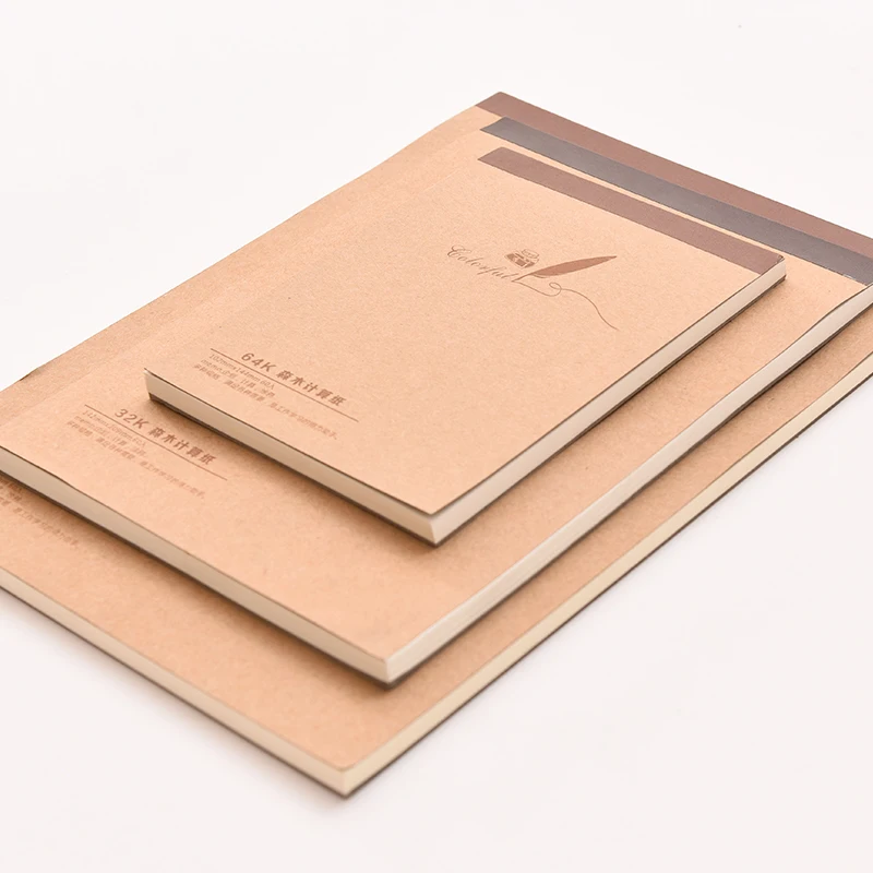 

Minimalistic retro computing notebook notepad creative student painting graffiti math calculations stationery stationery