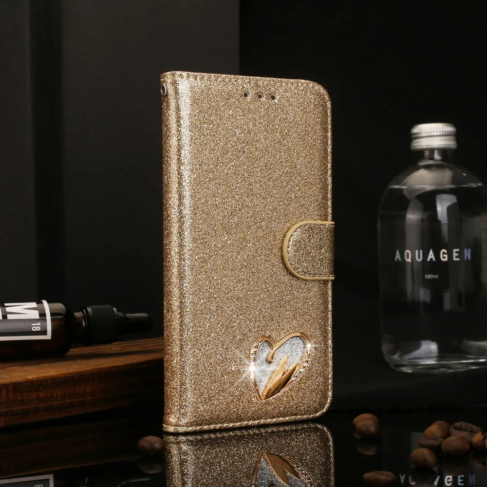 

Full Protective Bling Case for Huawei Mate 20Pro 20Lite Diamond Flip Wallet Cover for Huawei P20 lite P20pro Stnd Magnetic Cases