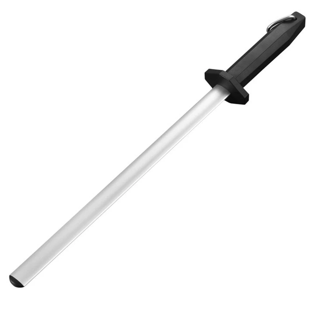 

12 Inch Honing Ergonomic Handle Waterproof Professional Diamond Universal Chef Household Sharpening Kitchen Tool Plated Rod