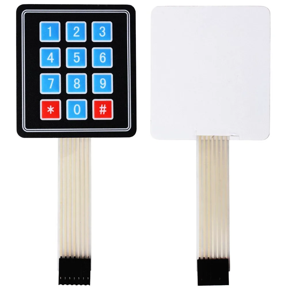 

keypad control panel 3*4 matrix keypad membrane switch membrane button control panel single-chip expansion keypad for Arduinos