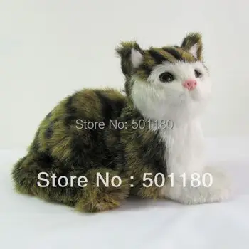 

free shipping art model cat sculpture ornament cat love cat for home decoration