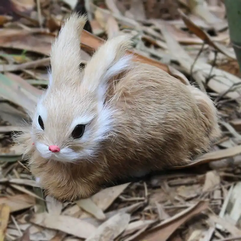 realistic plush rabbit