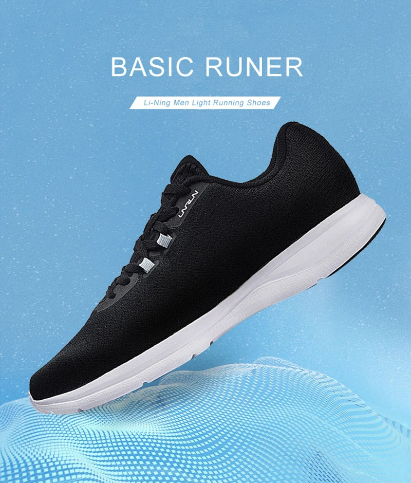 Li-Ning Для мужчин одноцветное RUNER кроссовки светильник кроссовки носимых подкладка дышащая Спортивная обувь для фитнеса ARBN073 XYP758