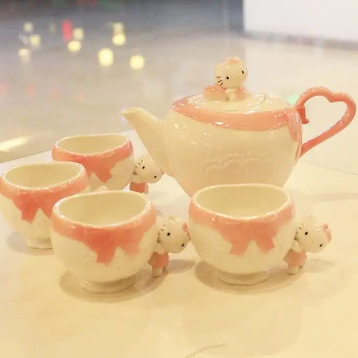 Hello Kitty limited edition handmade ceramic and porcelain enamel