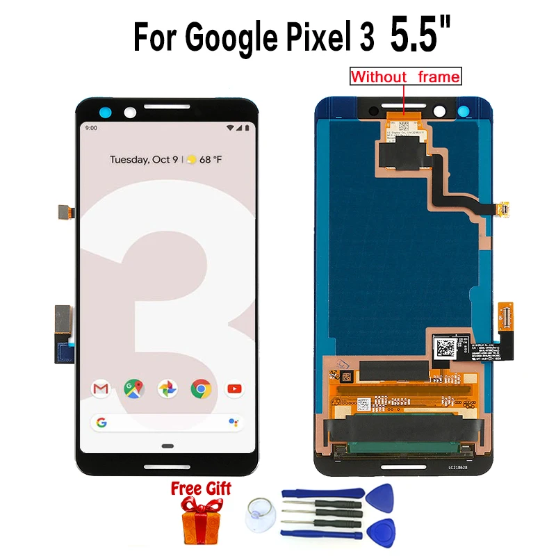 Google Pixel 3 Layar Sentuh Display LCD 