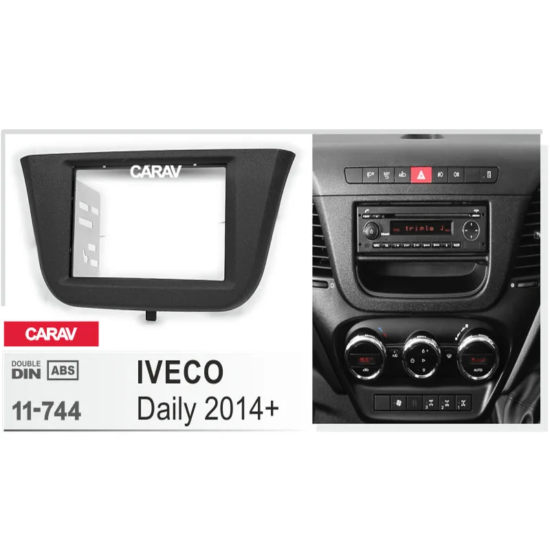 

CARAV 11-744 Car Radio Fascia Panel for IVECO Daily 2014+ Stereo Fascia Dash CD Trim Installation Kit