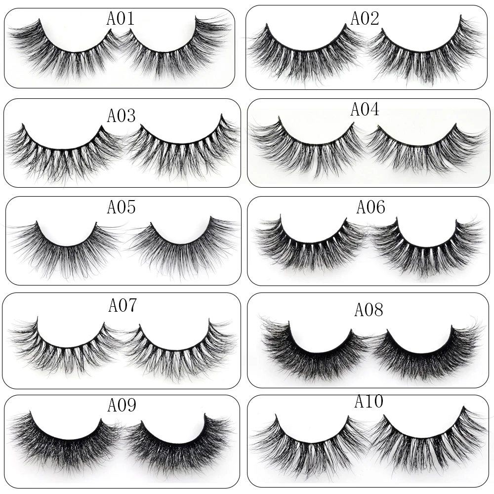 Visofree 3D Mink Lashes False Eyelashes Natural Makeup Eyelash Extension Long Cross Volume Soft Fake Eye Winged Faux Cils | Красота и