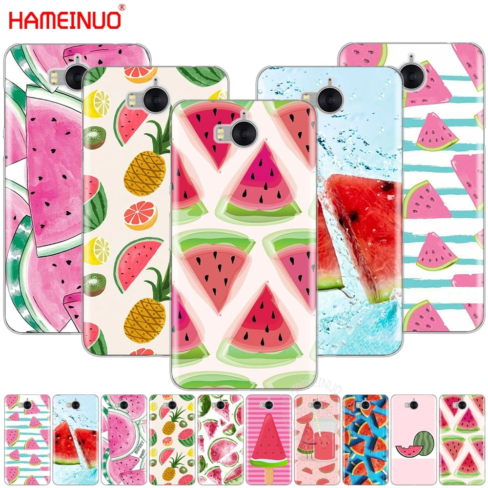 

HAMEINUO Watermelon Melon cell phone Cover Case for huawei honor 3C 4X 4C 5C 5X 6 7 Y3 Y6 Y5 2 II Y560 Y7 2017