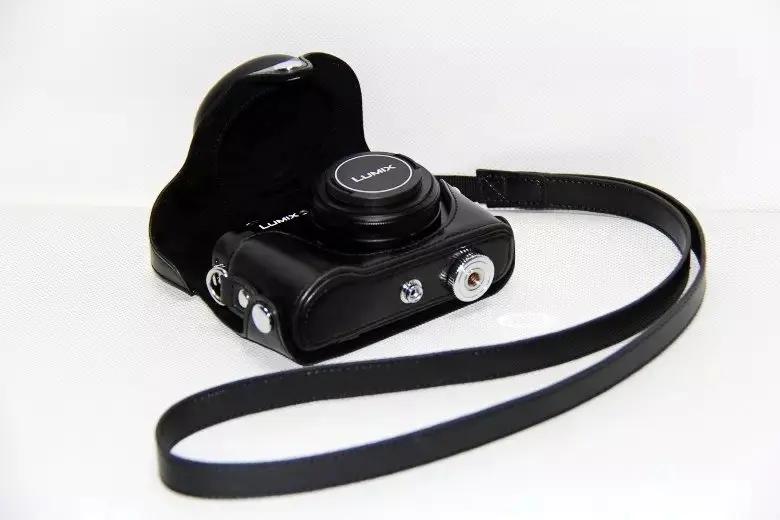 Кожаный чехол для камеры Panasonic Lumix сумка LX7 LX5 LX3 с плечевым ремнем в наличии на