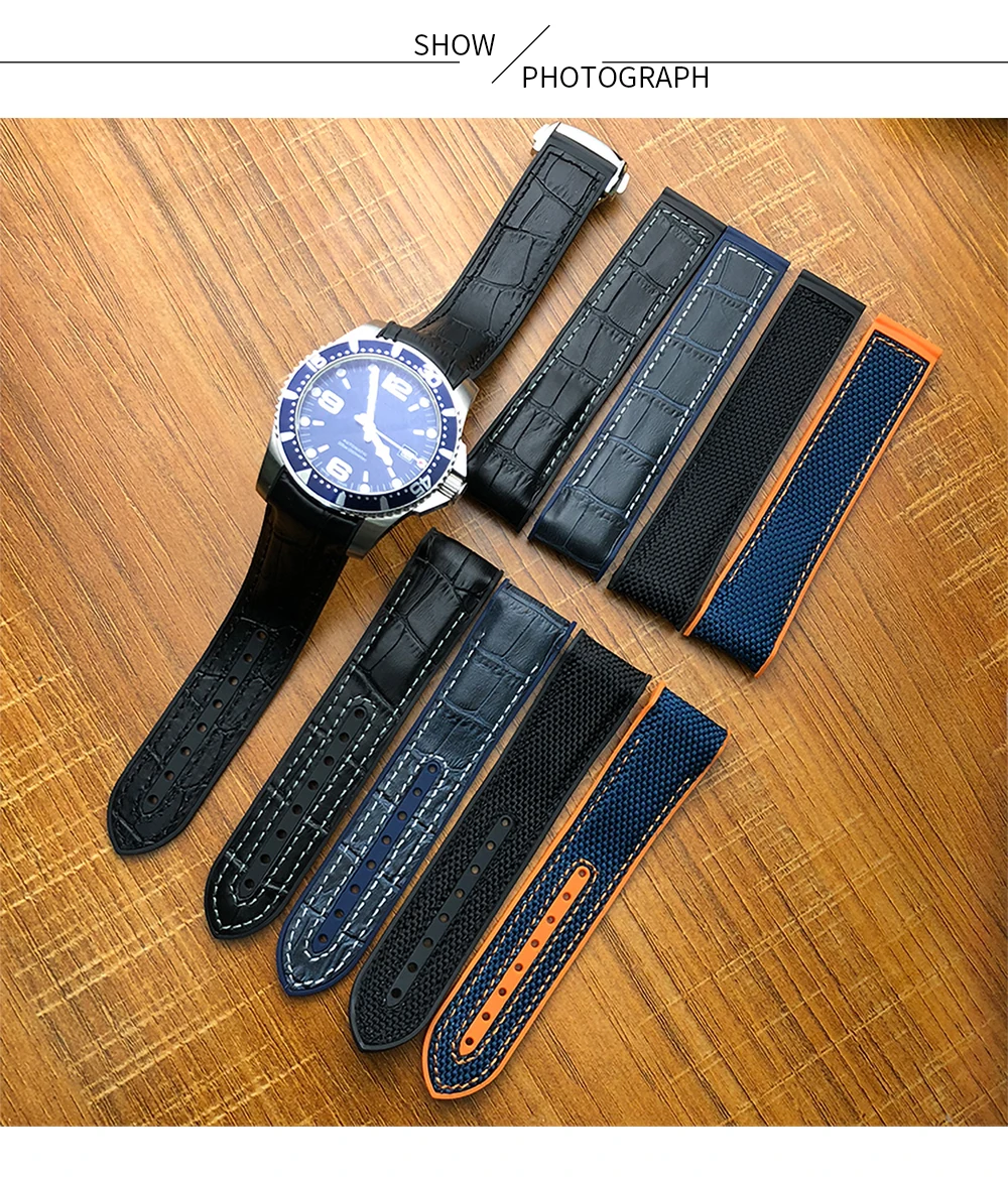 silicone pulseira de relógio com alça de