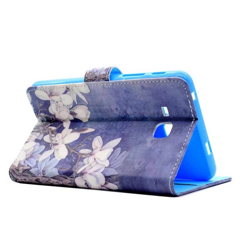 Чехол для Samsung Galaxy Tab A 7,0 T280 T285 22016, чехол с 3D рисунком из искусственной кожи, откидная вкладка с откидной крышкой, a6 SM T280, подставка для планшета/слот для карт